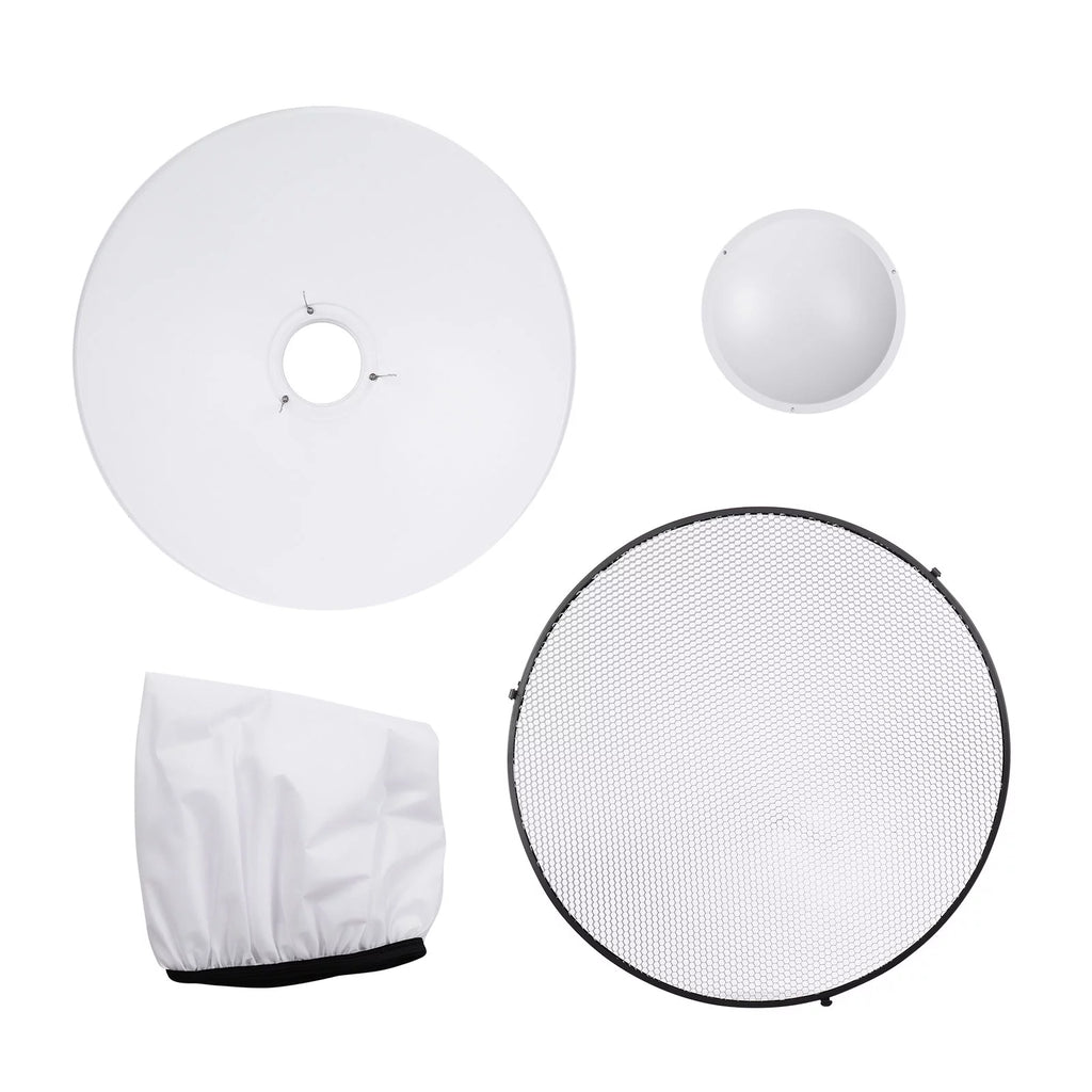 22 Inch Beauty Dish Reflector Diffuser with Honeycomb for Bowens Mount X936281
