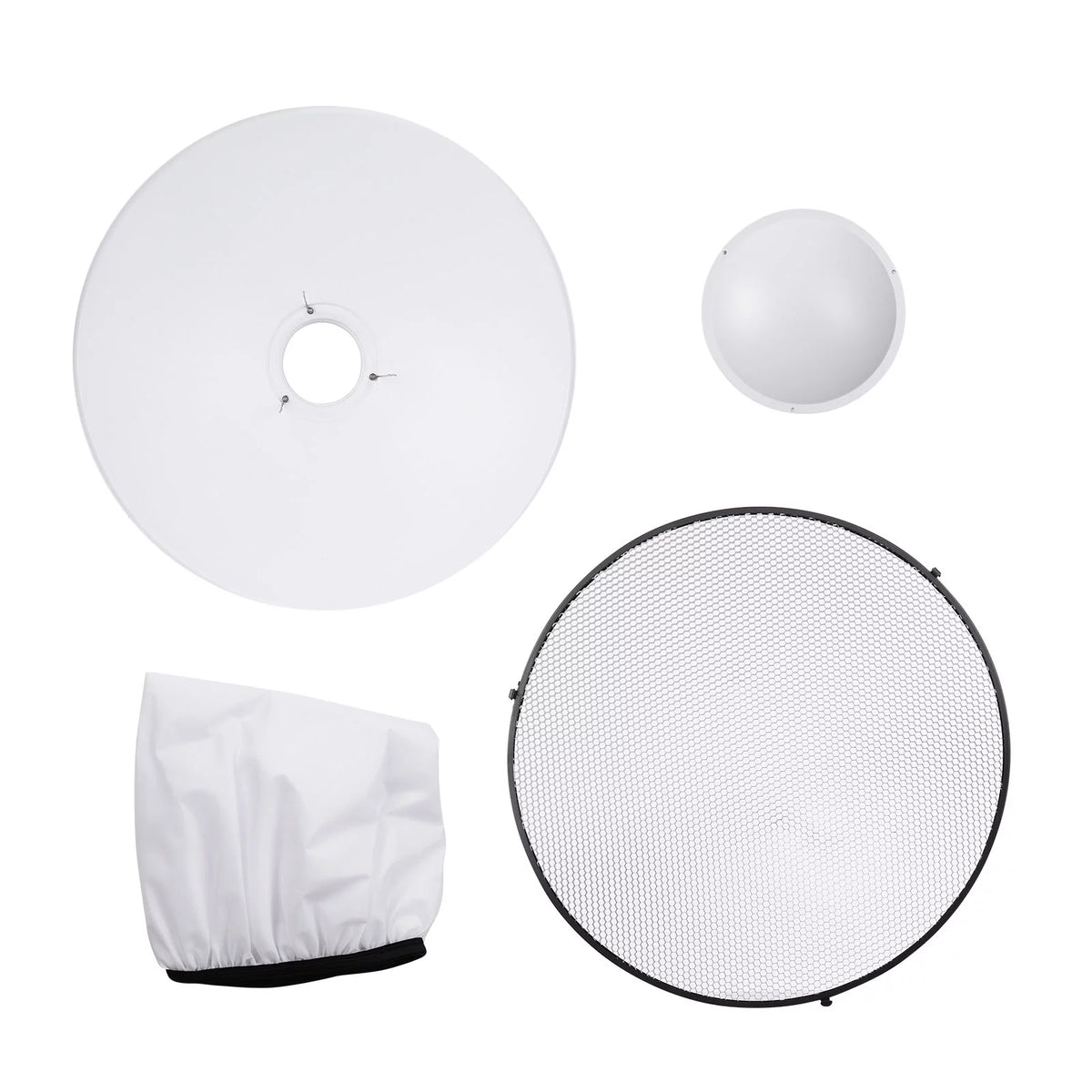 22 Inch Beauty Dish Reflector Diffuser with Honeycomb for Bowens Mount X936281