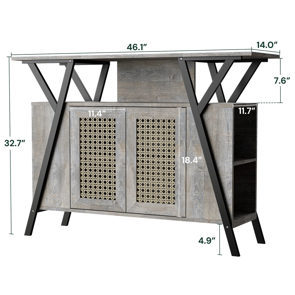 Entrance Storage Cabinet with Adjustable Shelves N875143
