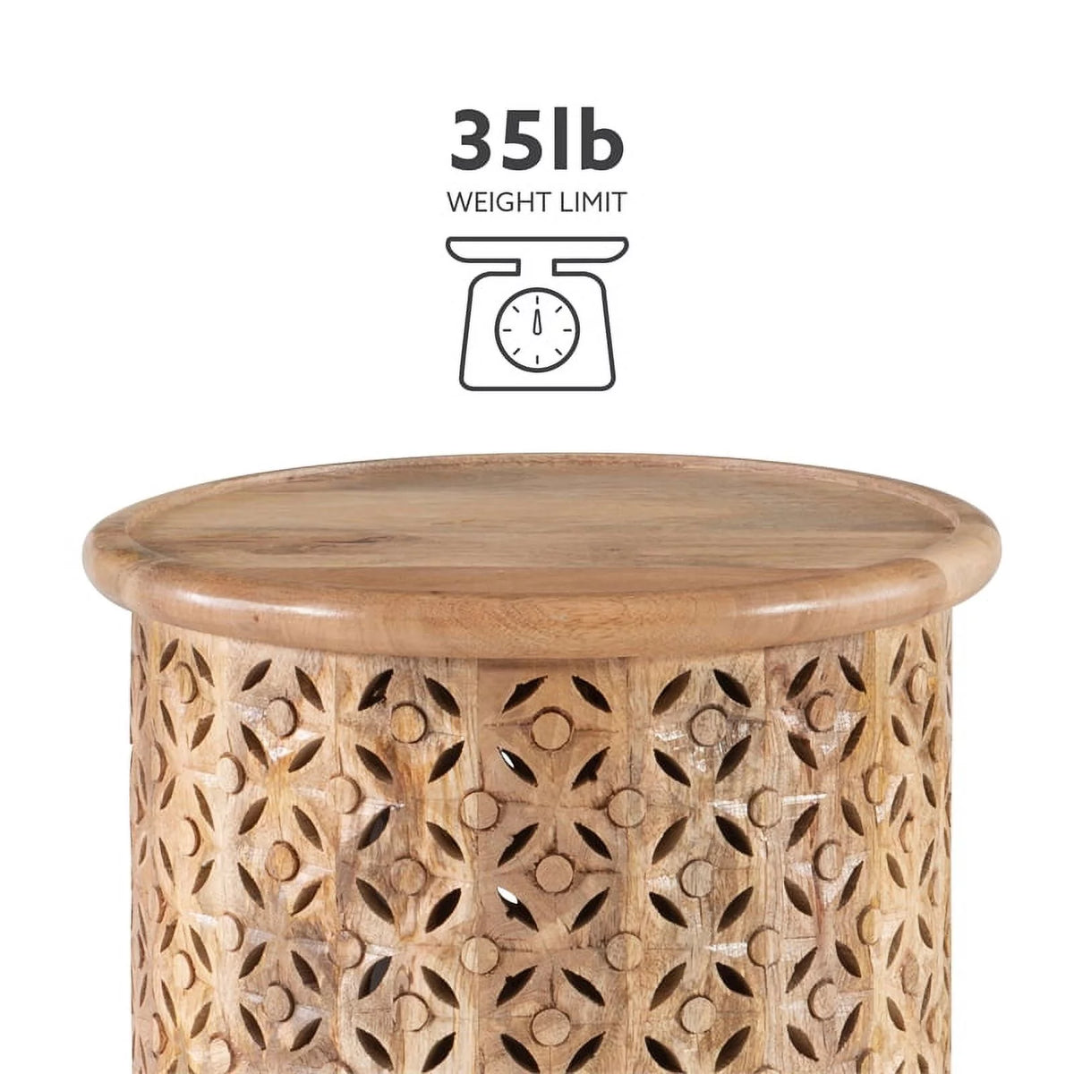 Mango Wood Side Table Y15368