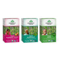 Iced Tulsi Herbal Tea Green Peppermint Raspberry Peach 18 Infusion Bags Pack of 3 B9569