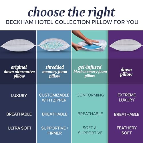 Queen Size Set of 2 Down Bed Pillows V728
