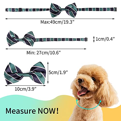 10 PCS Dog Bowtie Collar Plaid Patterned I82299
