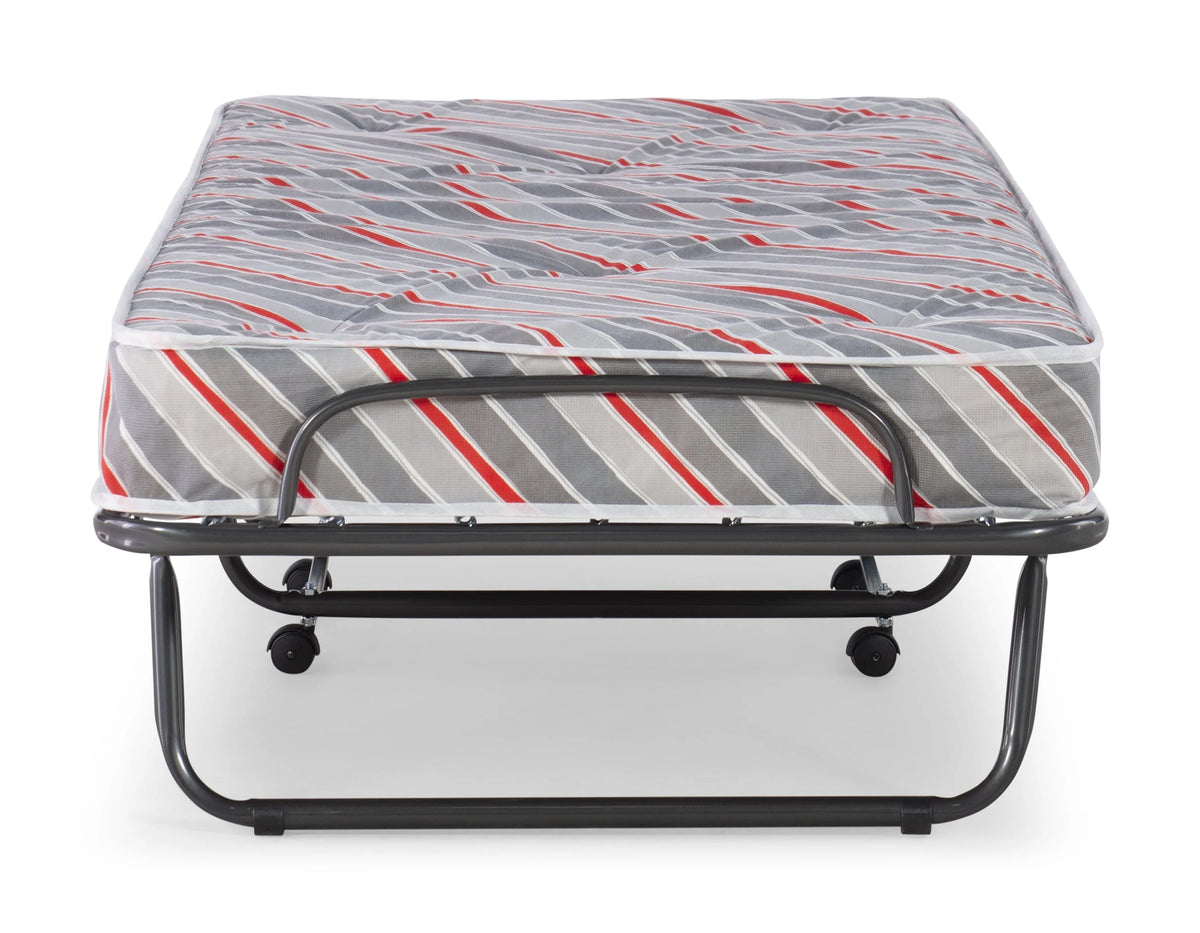 Folding Rollaway Guest Bed with 5 Innerspring Mattress V579124