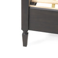 Acacia Wood and Rattan Queen Bed P82428