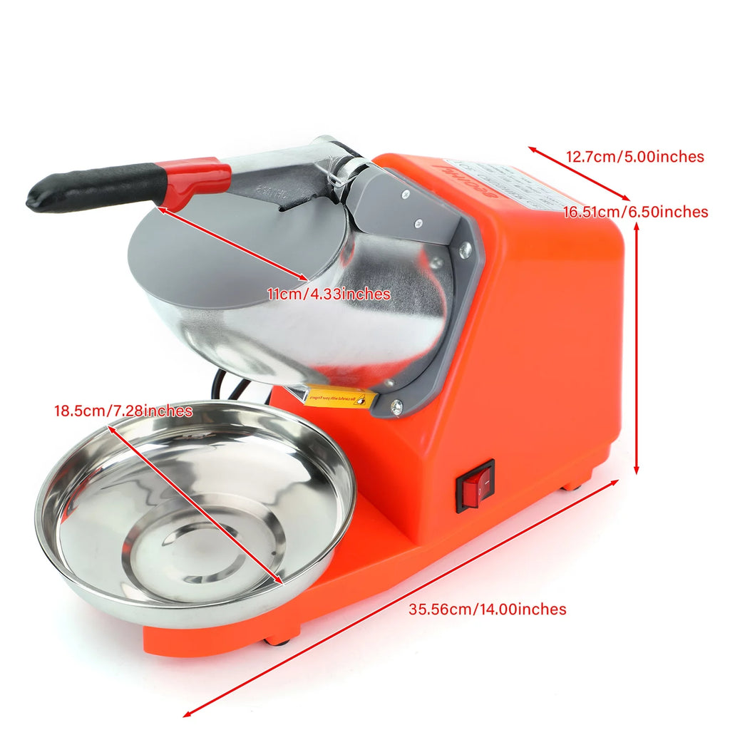 300W Electric Ice Crusher Shaved Ice Maker Q13984