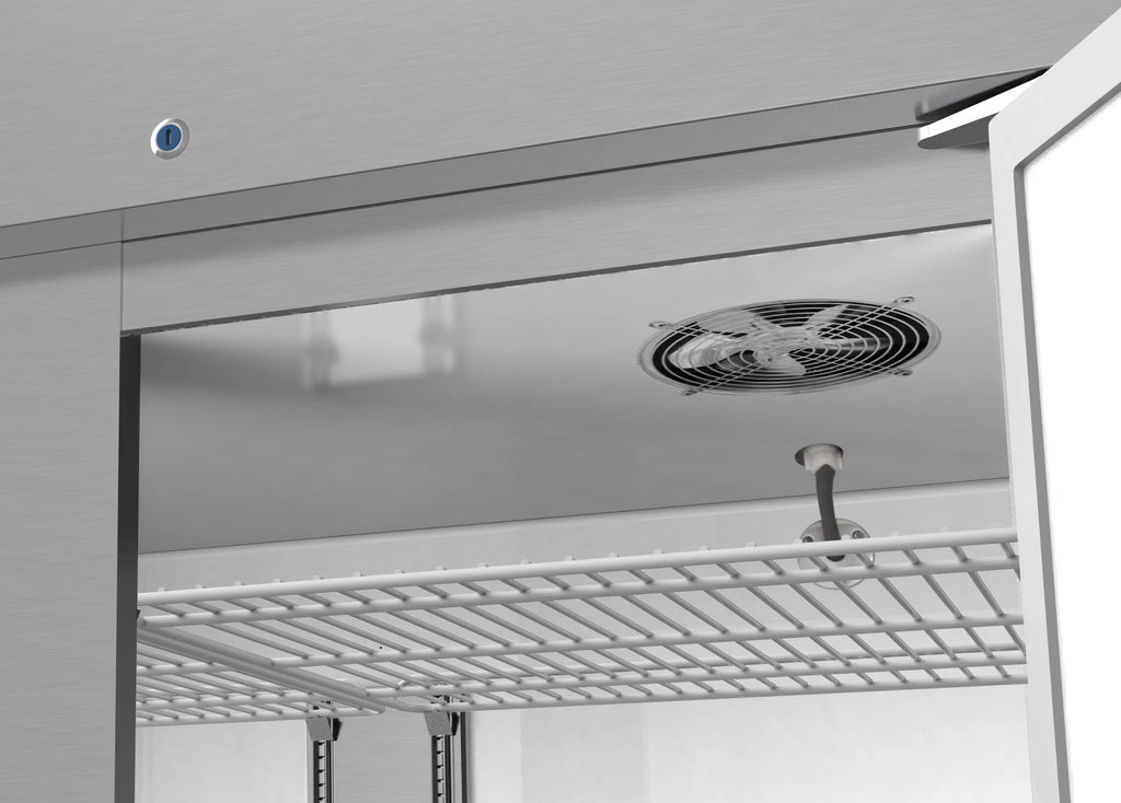 54 in Two Door Stainless Steel Reach-in Refrigerator Cooler T1774