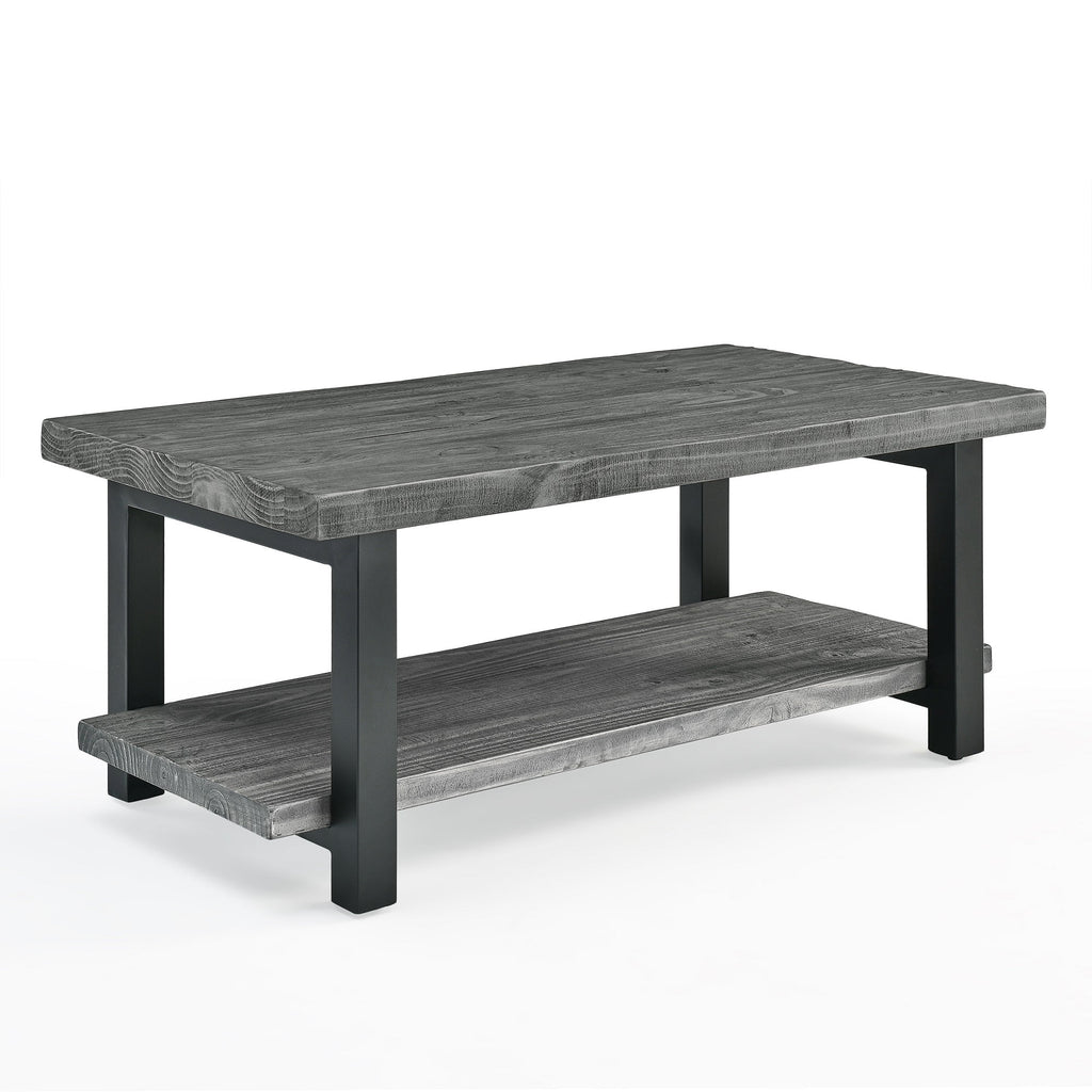 42" Metal and Reclaimed Wood Coffee Table A33240