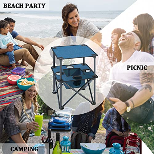 Folding Camping Table with 4 Cup Holders and Travel Bag K204171