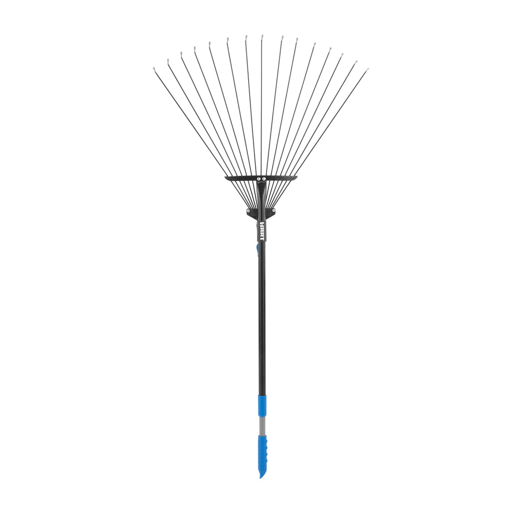 15-Tine Adjustable Leaf Rake with Telescoping Handle E115073