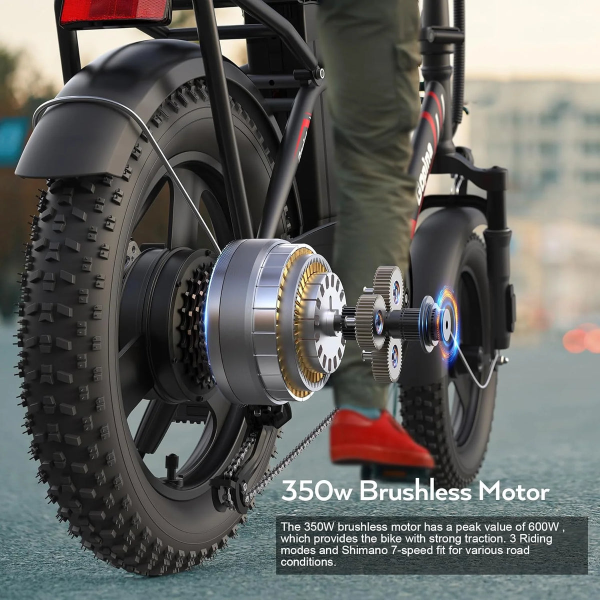 Folding 350W Step-Through Electric Bike V241789