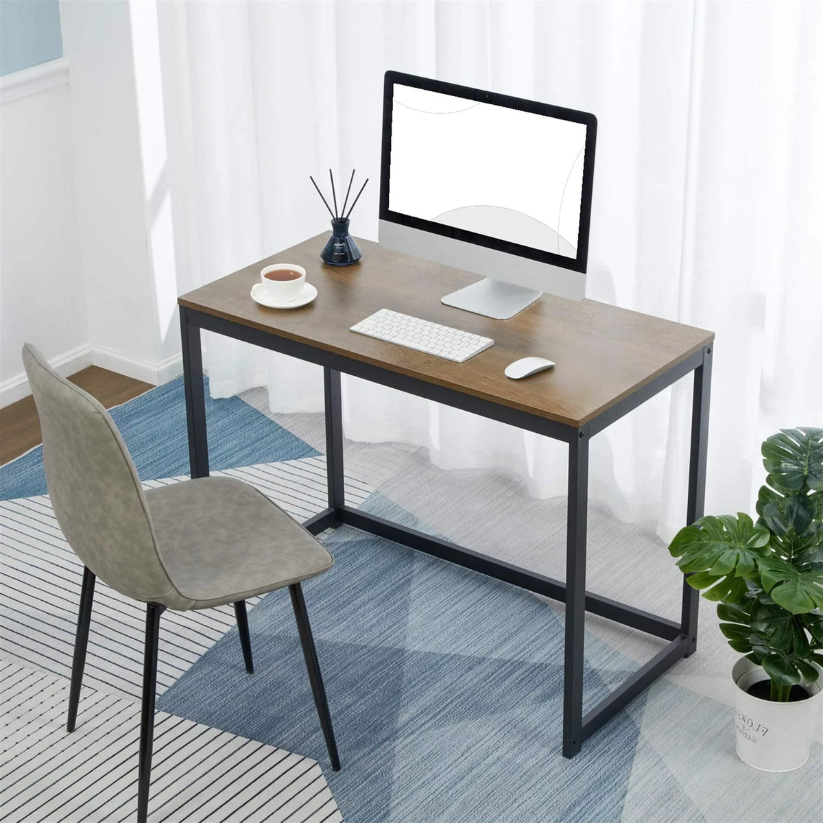 Dark Brown 39" Computer Desk Z557290