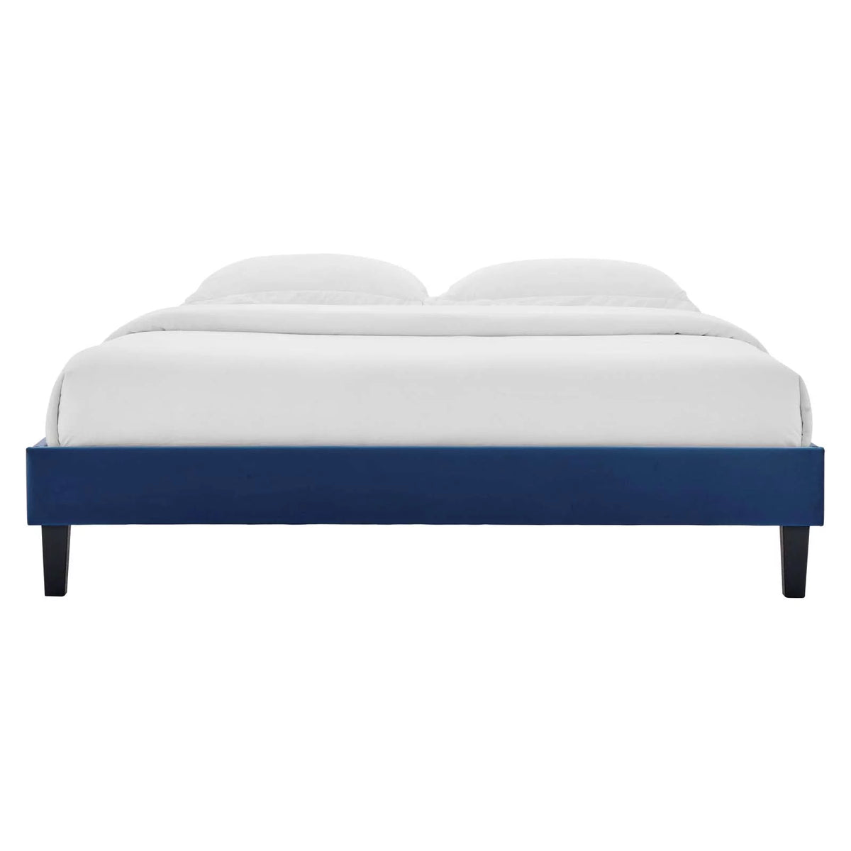 Full Size Velvet Platform Bed Frame G281221