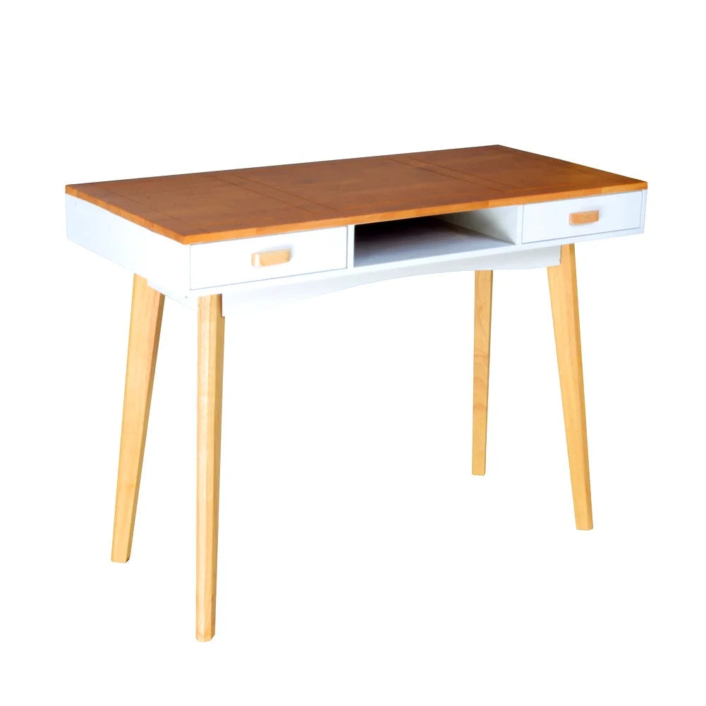 Solid Wood Computer Desk with Drawers N85810