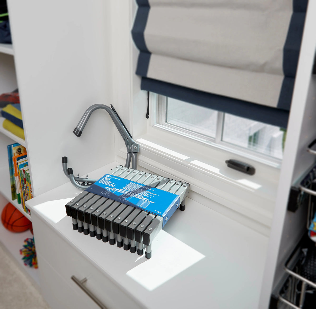 Two-story Fire Escape Ladder Steel Anti-slip Y885