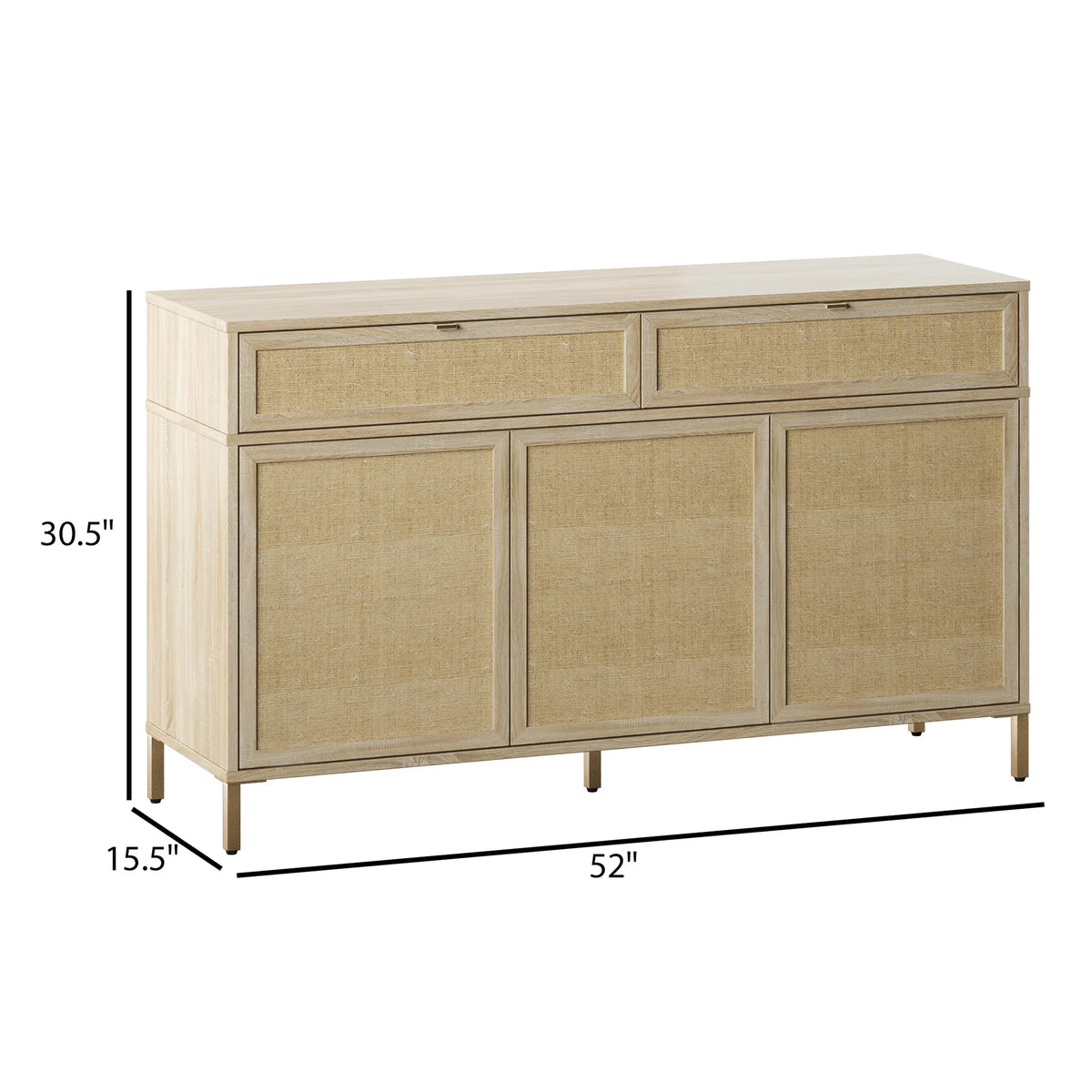 52" Sideboard with Drawers B353