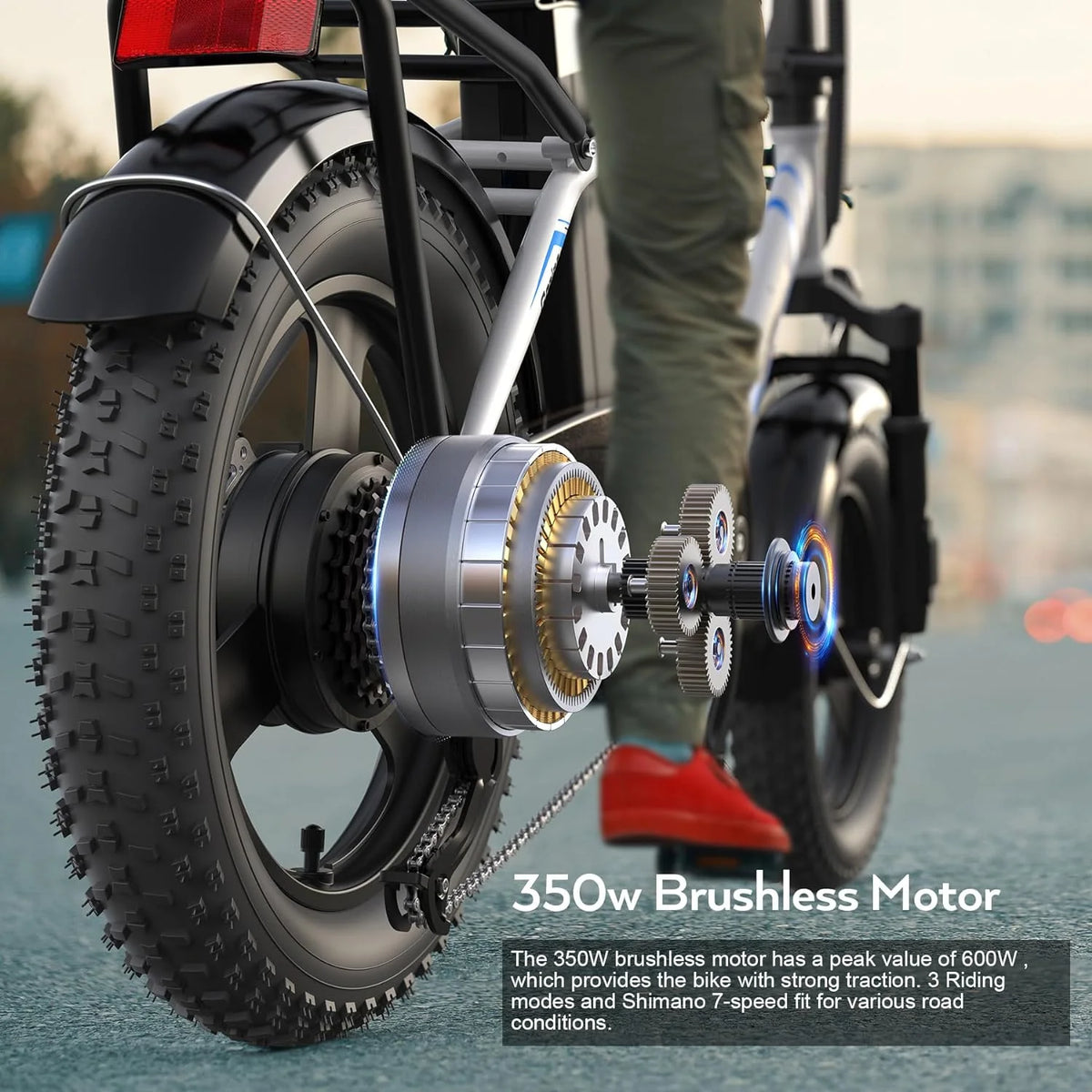 Folding 350W Step-Through Electric Bike V241789