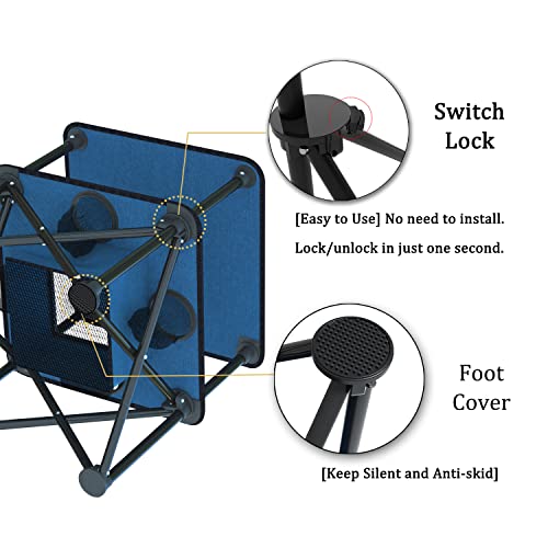 Folding Camping Table with 4 Cup Holders and Travel Bag K204171