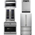 36 Electric Range, Refrigerator, Dishwasher, Microwave and Wine Cooler Q3331