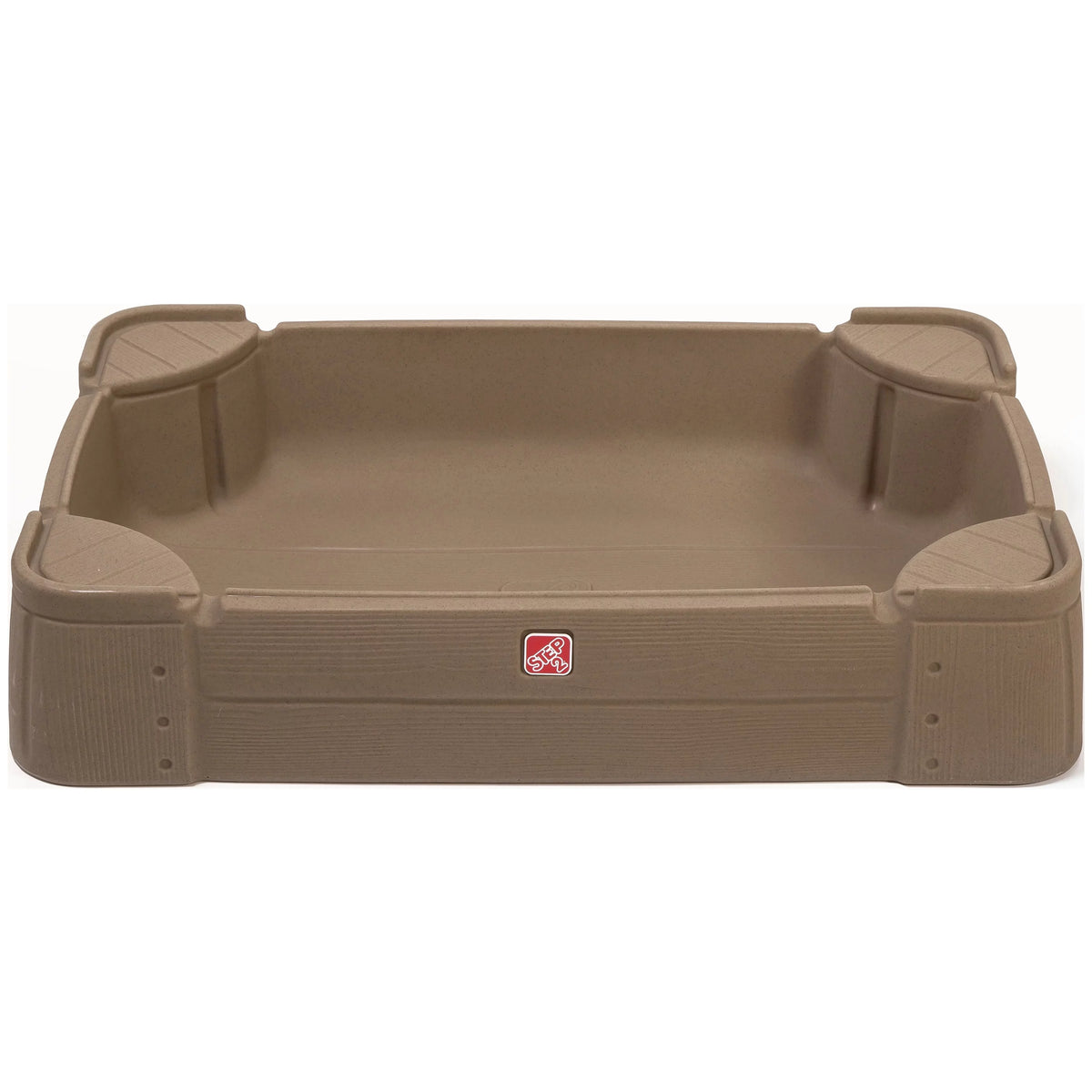 Brown Plastic Kids Sandbox with Cover R5915