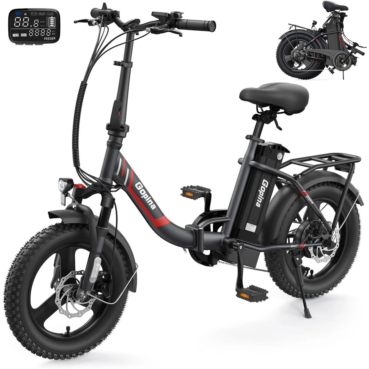 Folding 350W Step-Through Electric Bike V241789