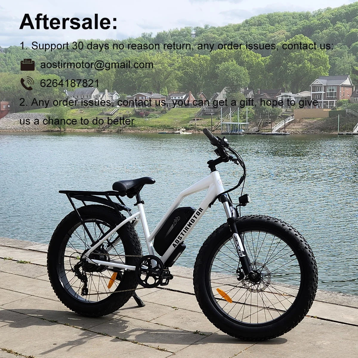 Electric Mountain Bike 750W 48V 13AH 26 4.0 inch Fat Tire R1472