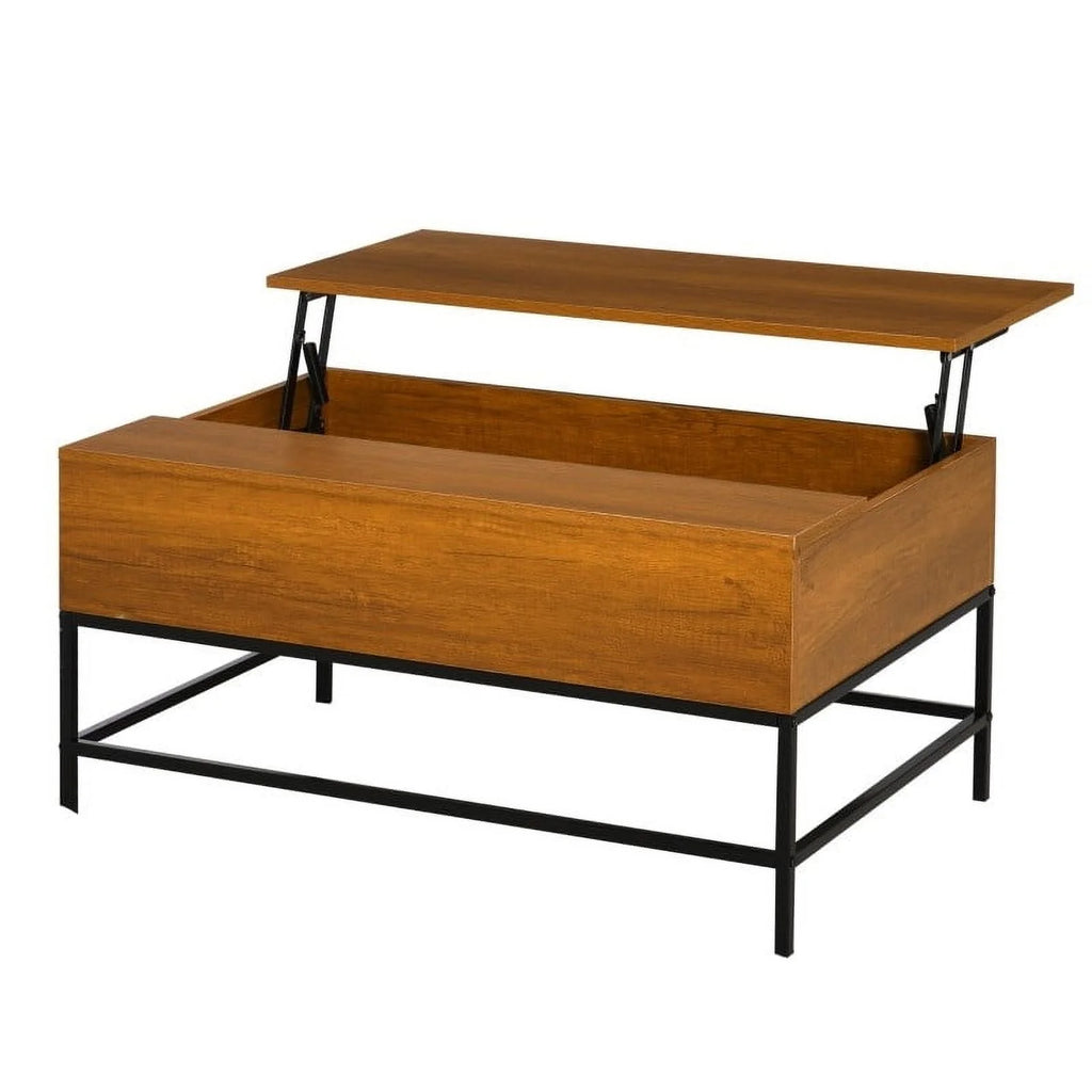 Brown Lift Top Coffee Table with Hidden Storage G3823