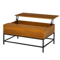 Brown Lift Top Coffee Table with Hidden Storage G3823