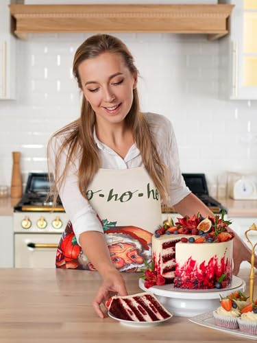 6 Pcs Christmas Aprons with Pockets E137