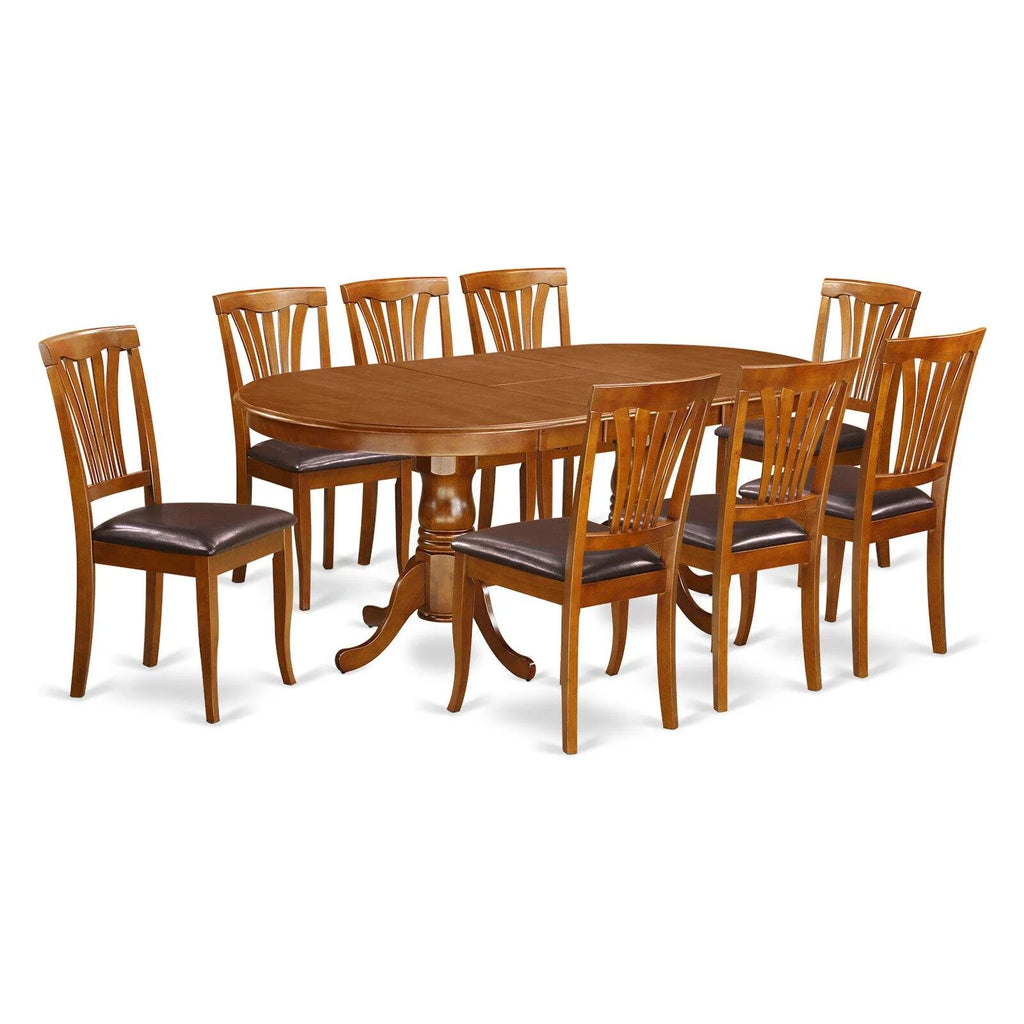 9 Piece Wood Dining Table Set T464