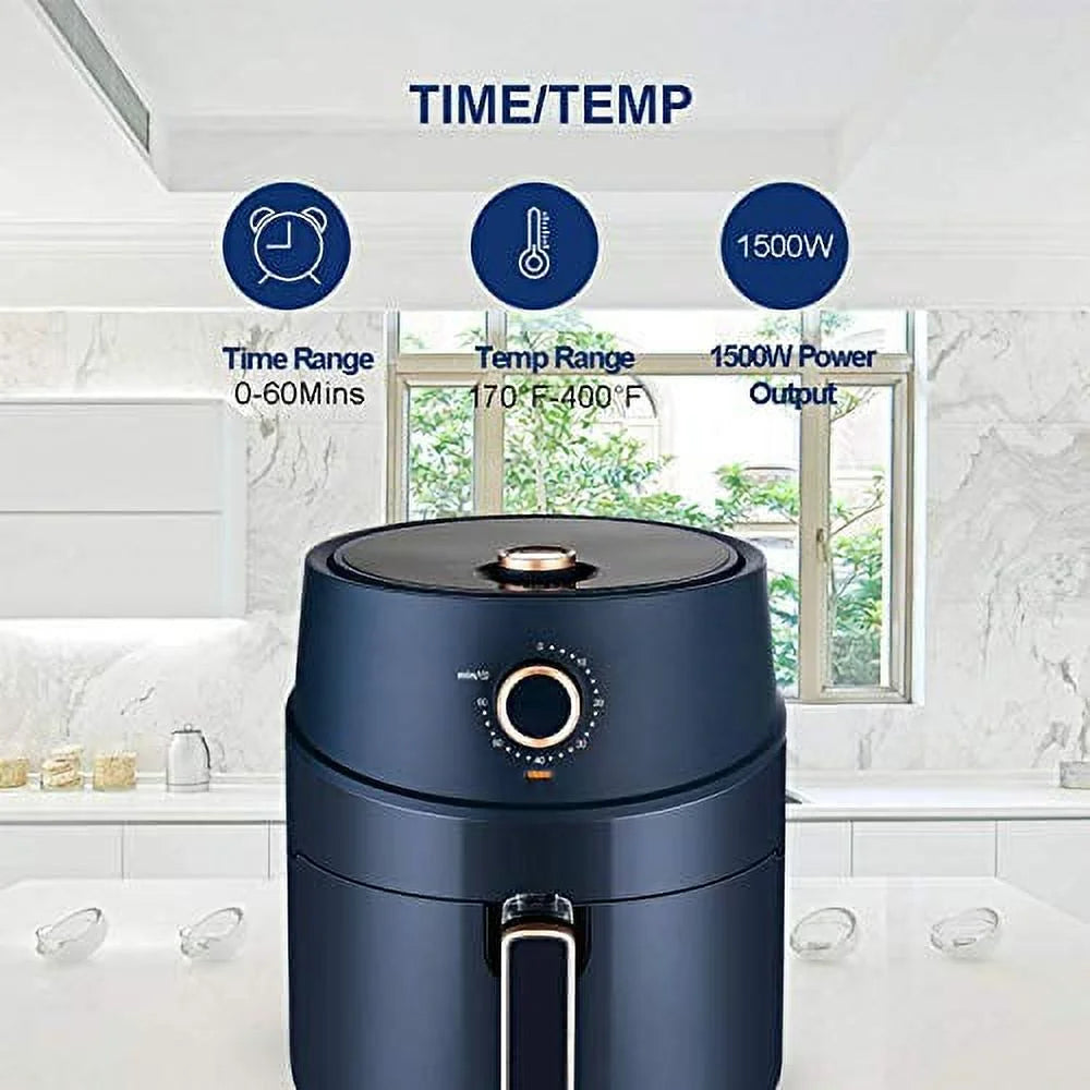 Navy Blue 3.7 Quart Air Fryer Oven W2205