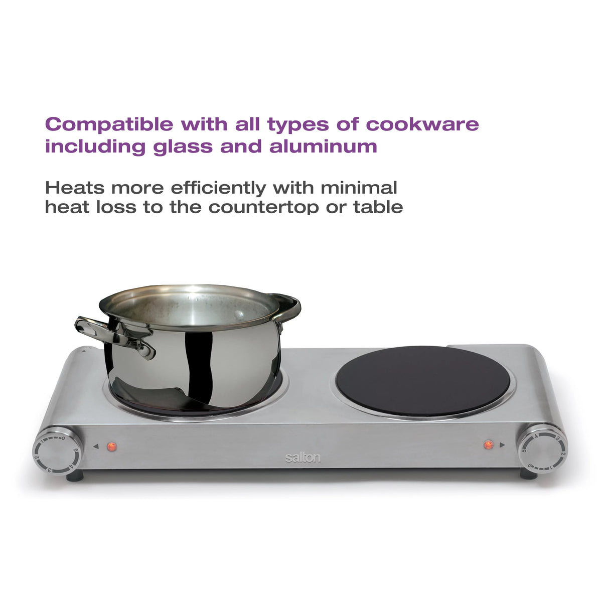 Portable Infrared Cooktop Double M15013