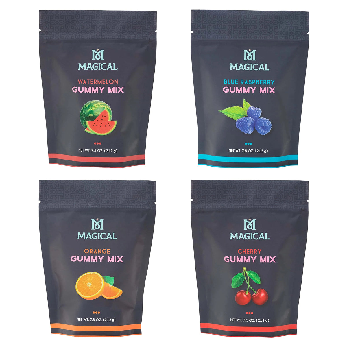 Cherry Watermelon Blue Raspberry Orange Gummy Mix 4 Pack R293068