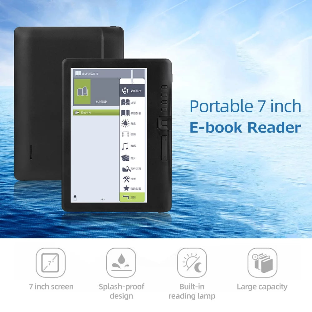 Portable 7 inch E-book Reader 8GB G301702