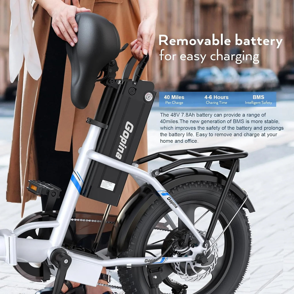 Folding 350W Step-Through Electric Bike V241789