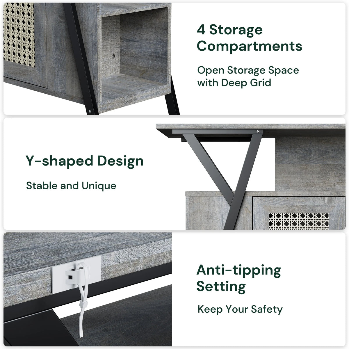 Entrance Storage Cabinet with Adjustable Shelves N875143