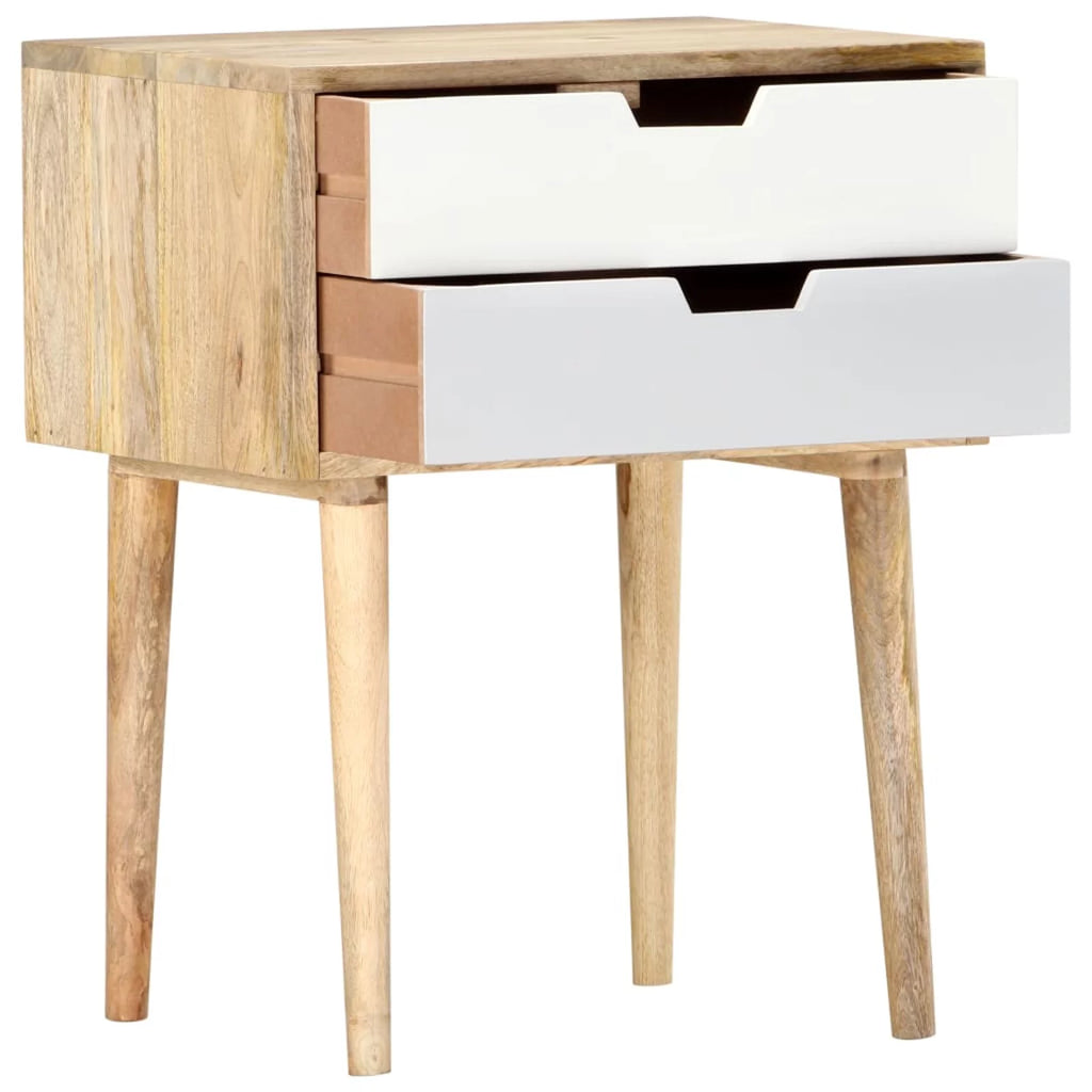 Solid Mango Wood Bedside Cabinet R16481