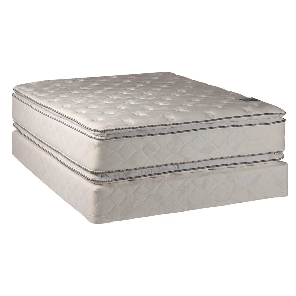 King Plush PillowTop Two-Sided Mattress and Box Spring Set L230