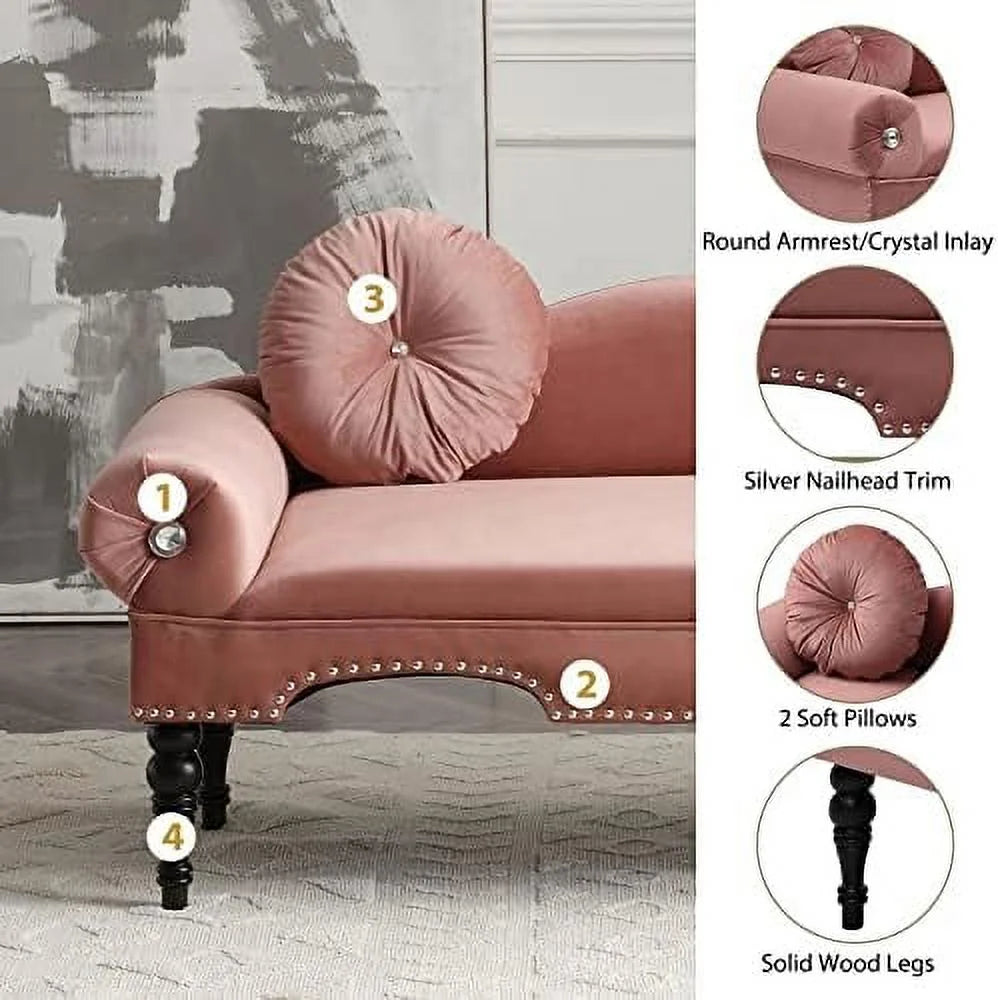 2 Seater Velvet Loveseat Sofa V66468