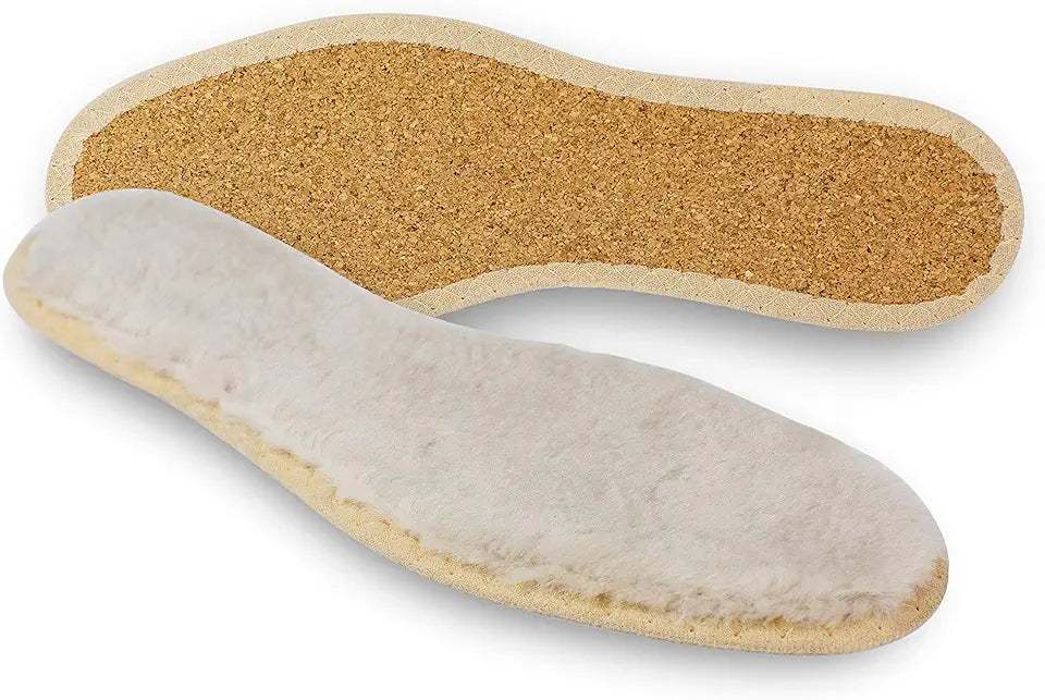 Sheepskin Shearling Insole with Natural Cork Insulation Q81157