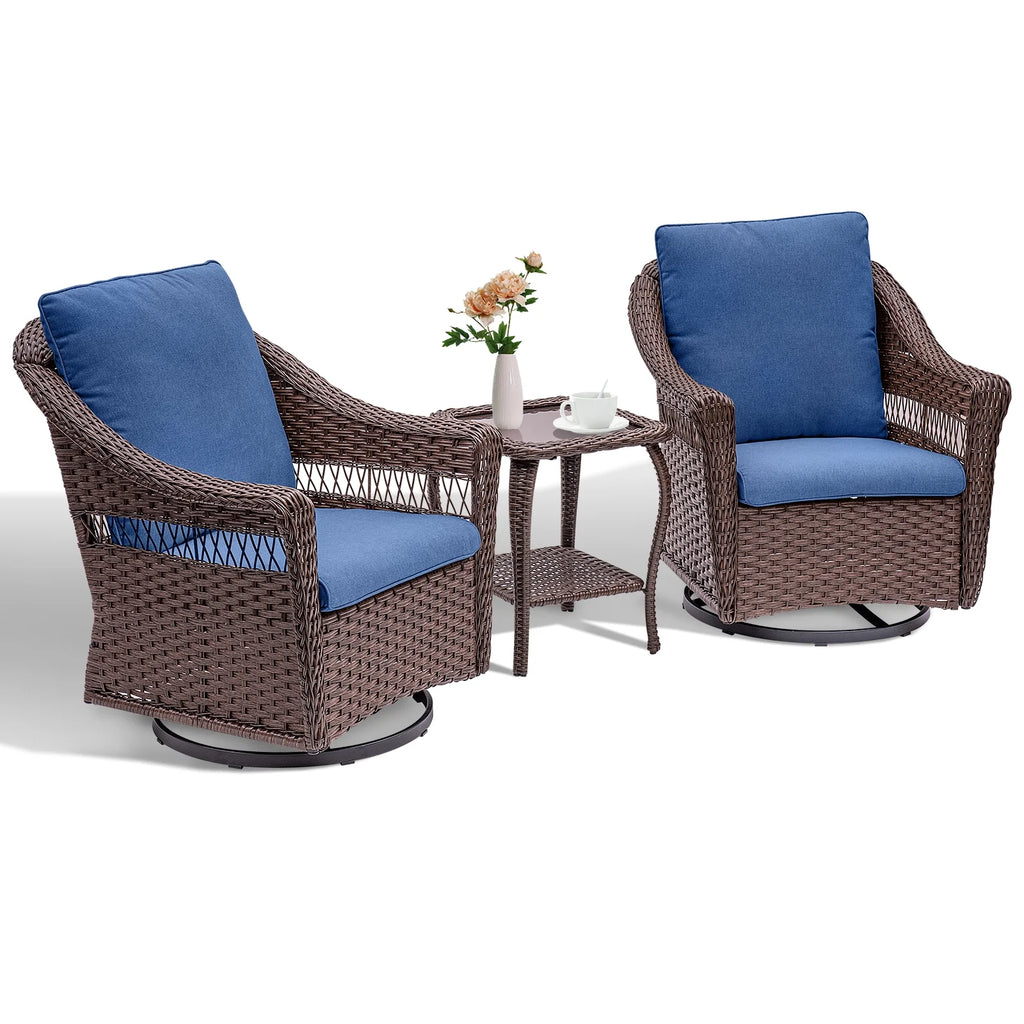 7 Pieces Rattan Patio Sofa Set with Cushions P890
