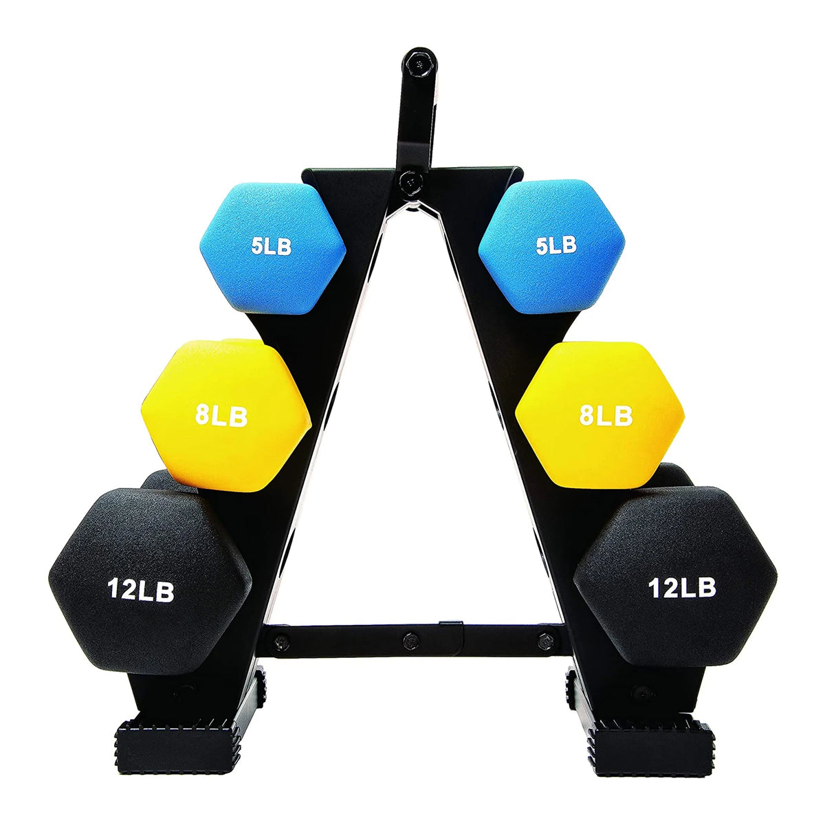 Neoprene Coated 3 Pairs Dumbbell Weight with Stand L90964
