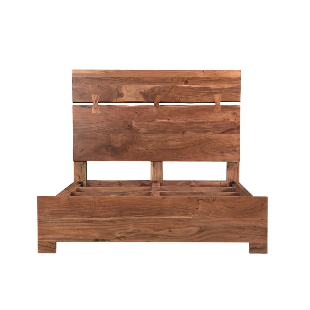 Solid Wood Queen Panel Bed M496971