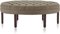 Light Brown Upholstered Ottoman Bench I46683