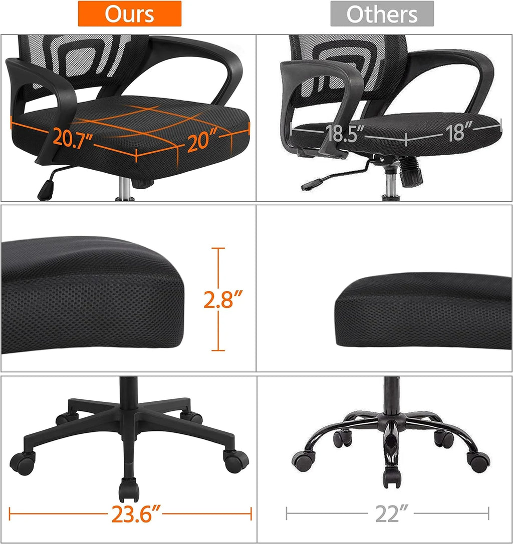 Gray Home Office Desk and Chair Set with Power Outlet D617