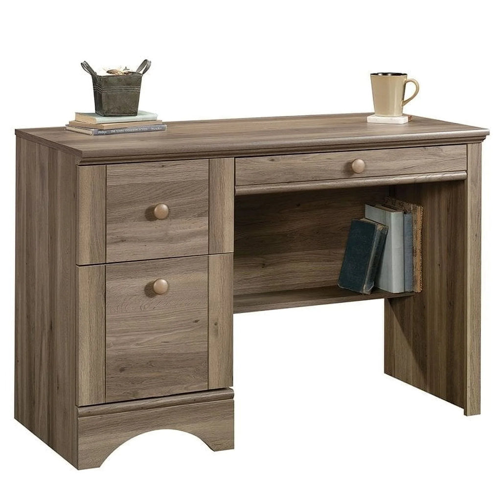Engineered Wood Computer Desk in Salt Oak P43003