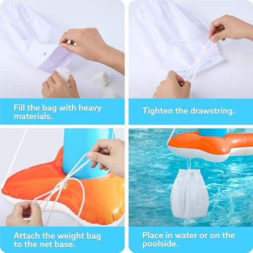 Inflatable Pool Float Set Volleyball Net & Basketball Hoops G90242
