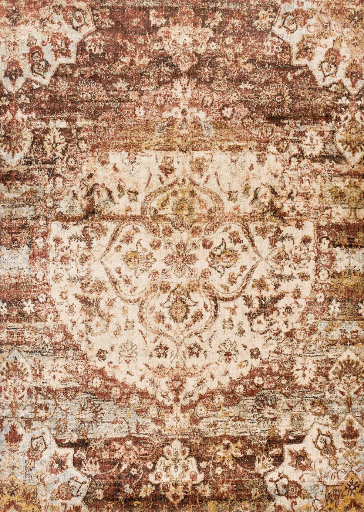 Rust Ivory Rug 9'6 x 13' I8075