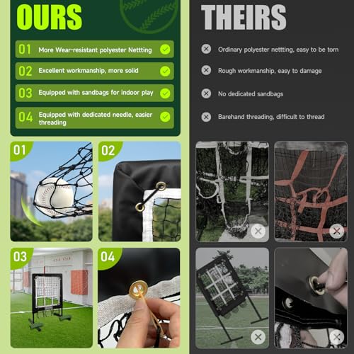 9 Hole Pitching Net with Strike Zone X485954