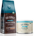 Organic Cacao Powder with Reishi Mushroom and Adaptogen Ground Coffee Q587